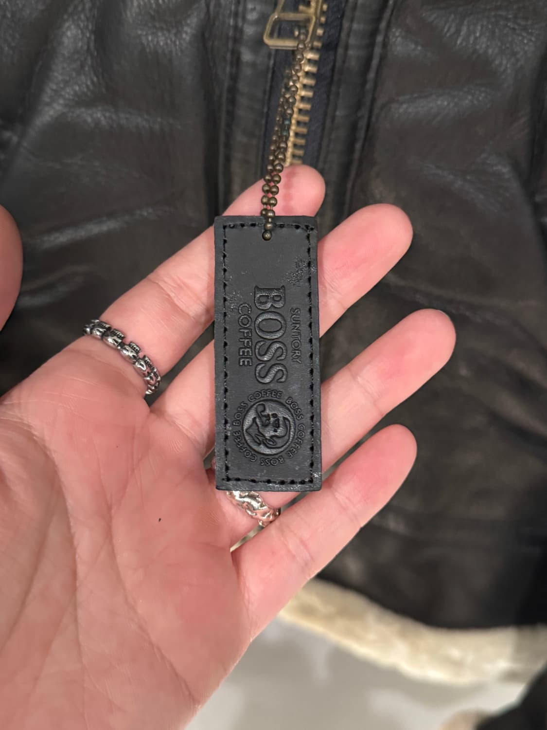 산토리 보스 커피 소가죽 B-3 무스탕  상품이미지8