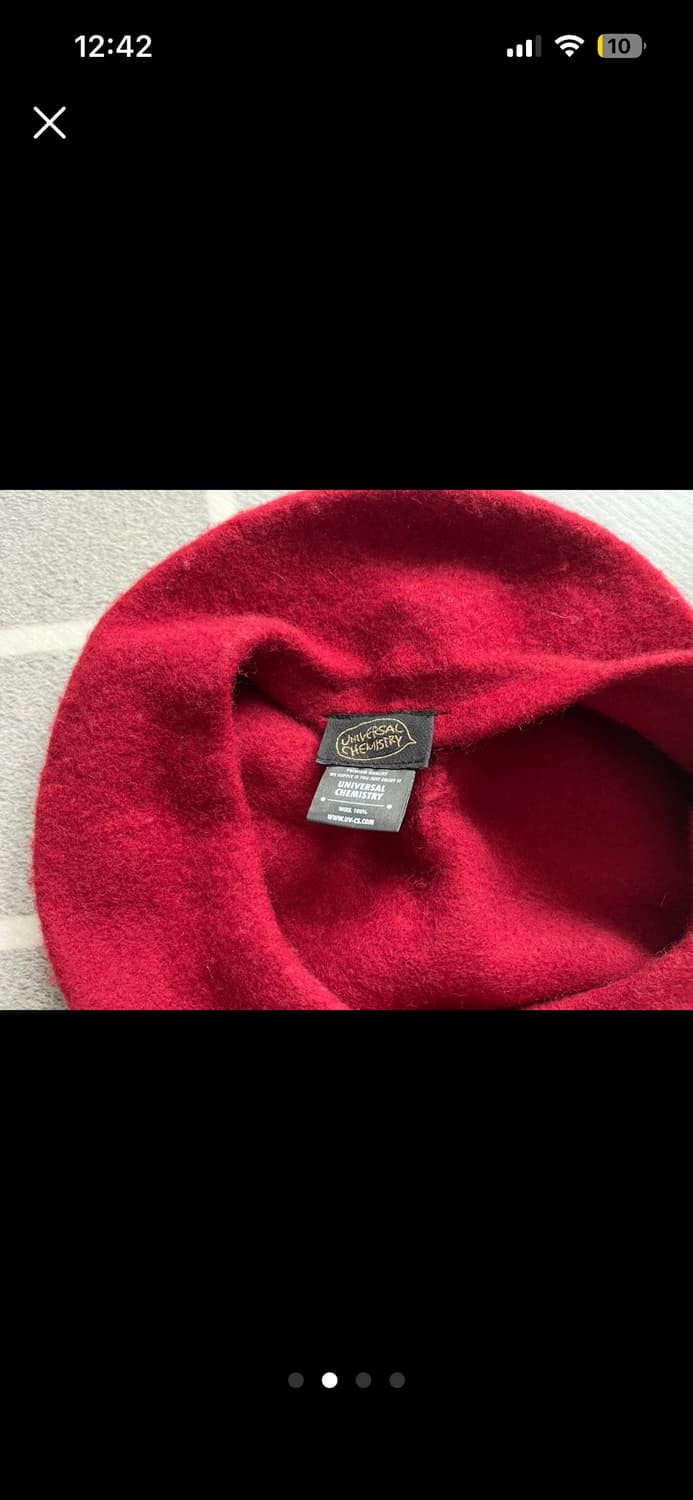 [새상품] 유니버셜케미스트리 베레모 레드 상품이미지2