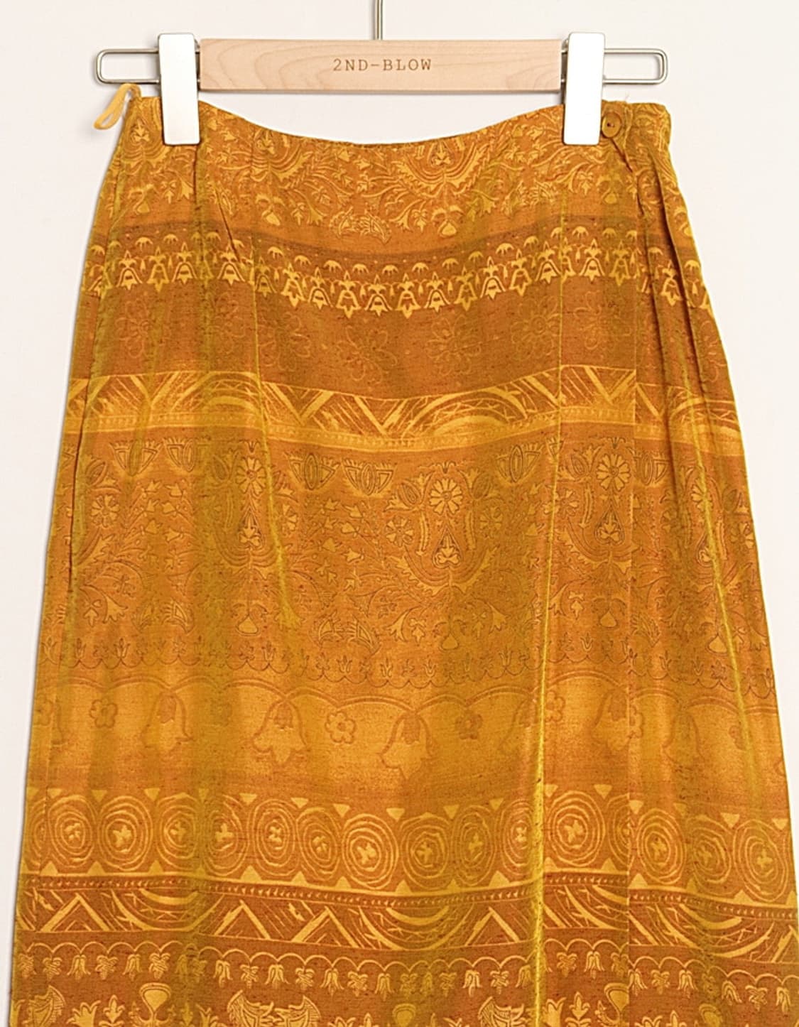 alain manoukian Satin Pattern Wrap Skirt 상품이미지2