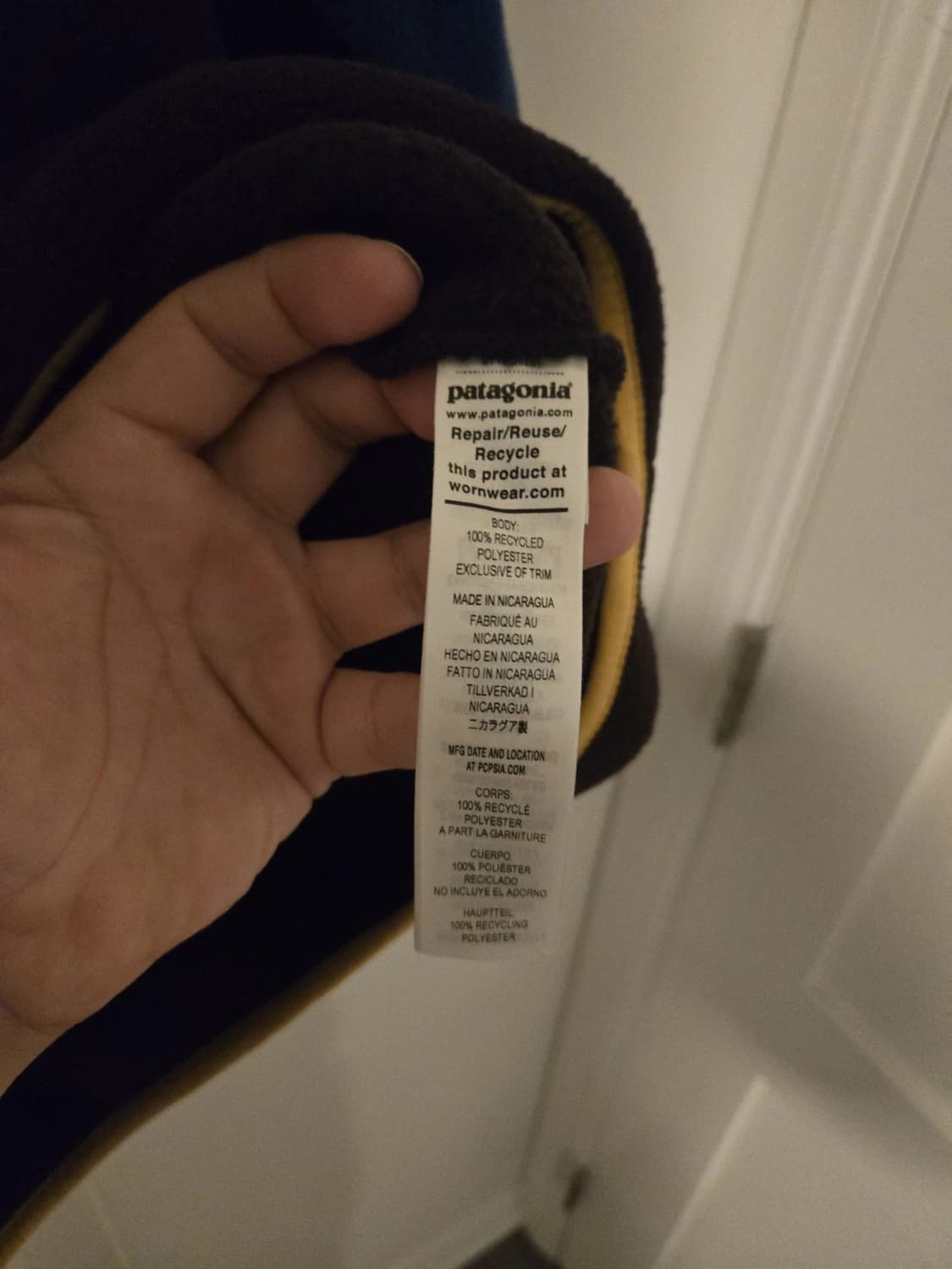 16FW 파타고니아 신칠라 스냅-T 블루/브라운 옐로우 상품이미지4