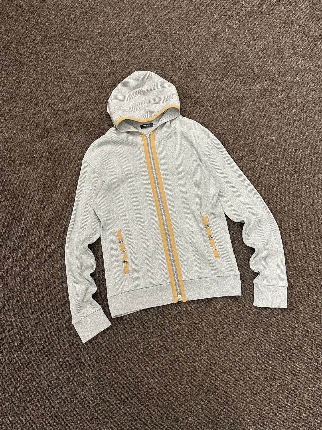 L)Comme Ca Ism vintage 배색 후드집업 상품이미지3