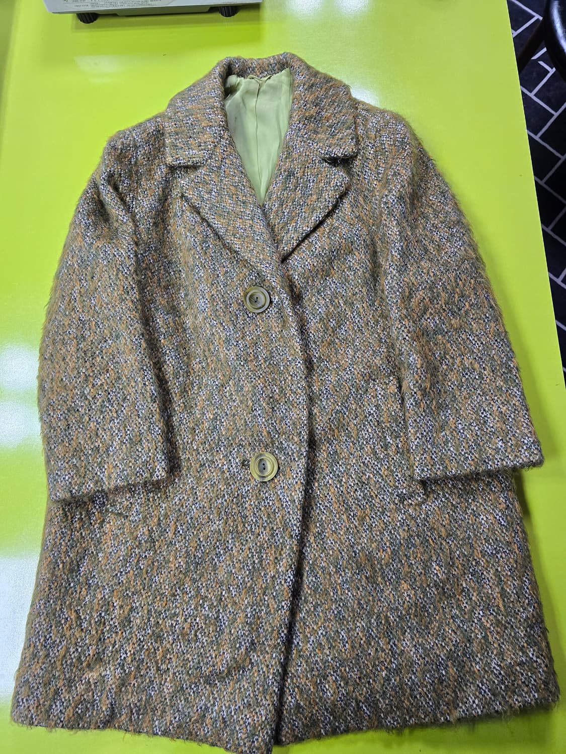 헤링본 트위드 하프 코트 (1222) 상품이미지1