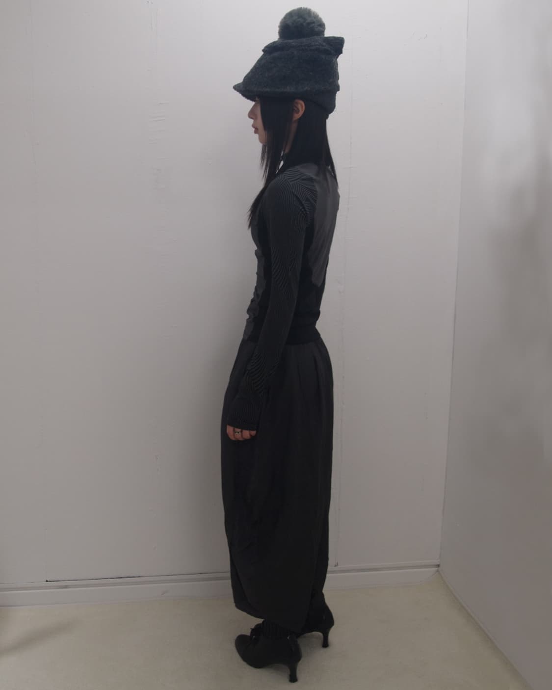 Charcoal slik 3D balloon banding pants  상품이미지6