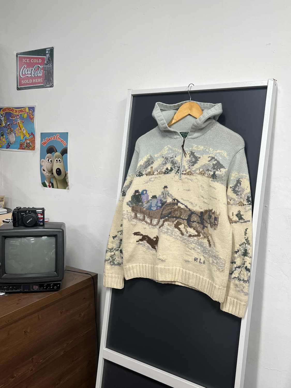 Lauren Ralph Lauren 80s Vintage램스울스키핸드니트 상품이미지1