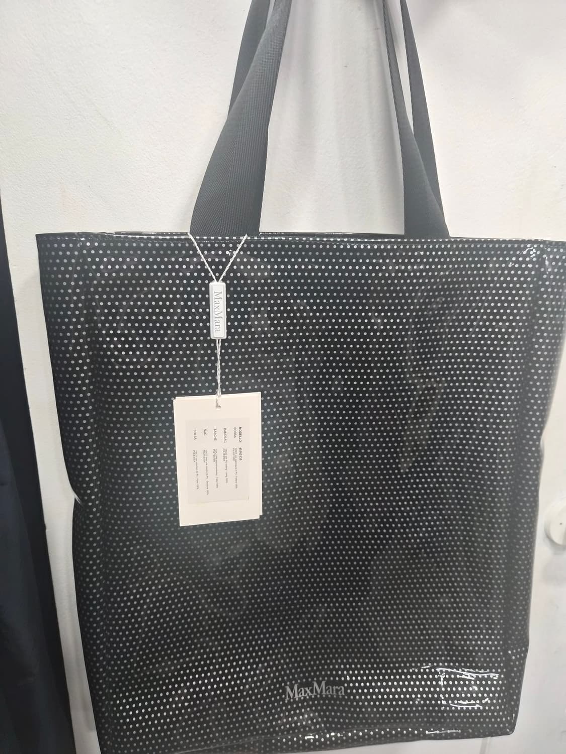 막스마라 블랙 도트 토트백 상품이미지1
