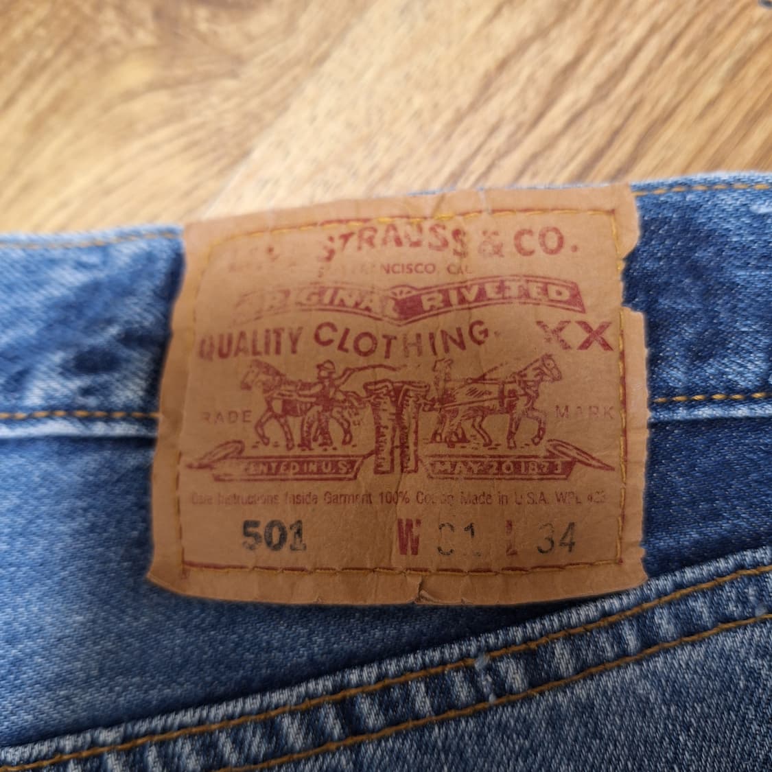 미제 빈티지리바이스 501 31x34 상품이미지8