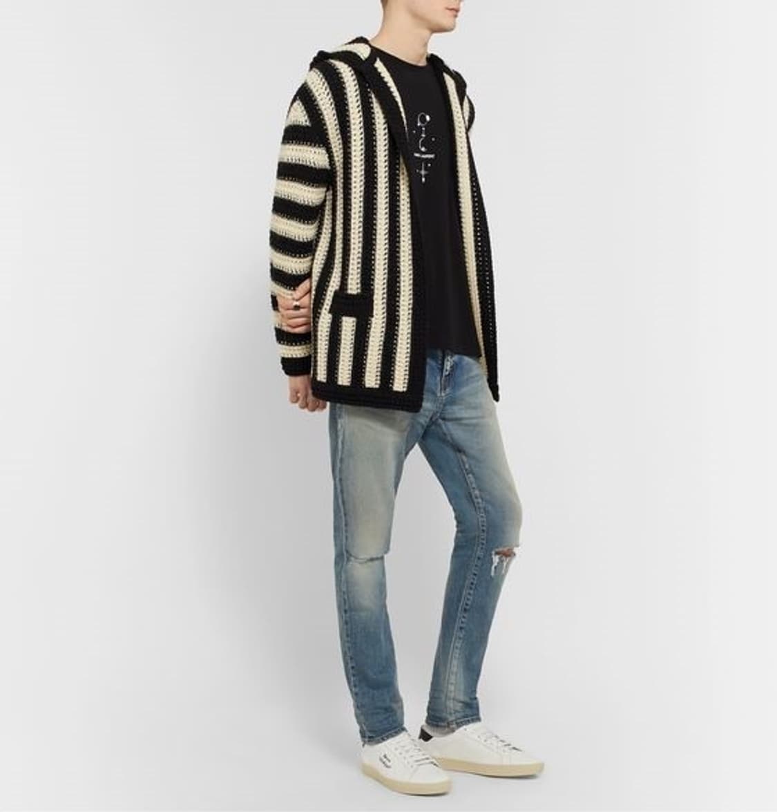 [판매]생로랑 스트라이프 롱 가디건 상품이미지8