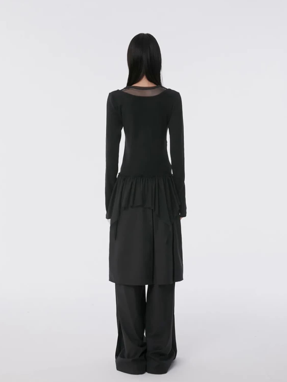 플레어업 레이어드 레이스 프릴 롱 슬리브 상품이미지6