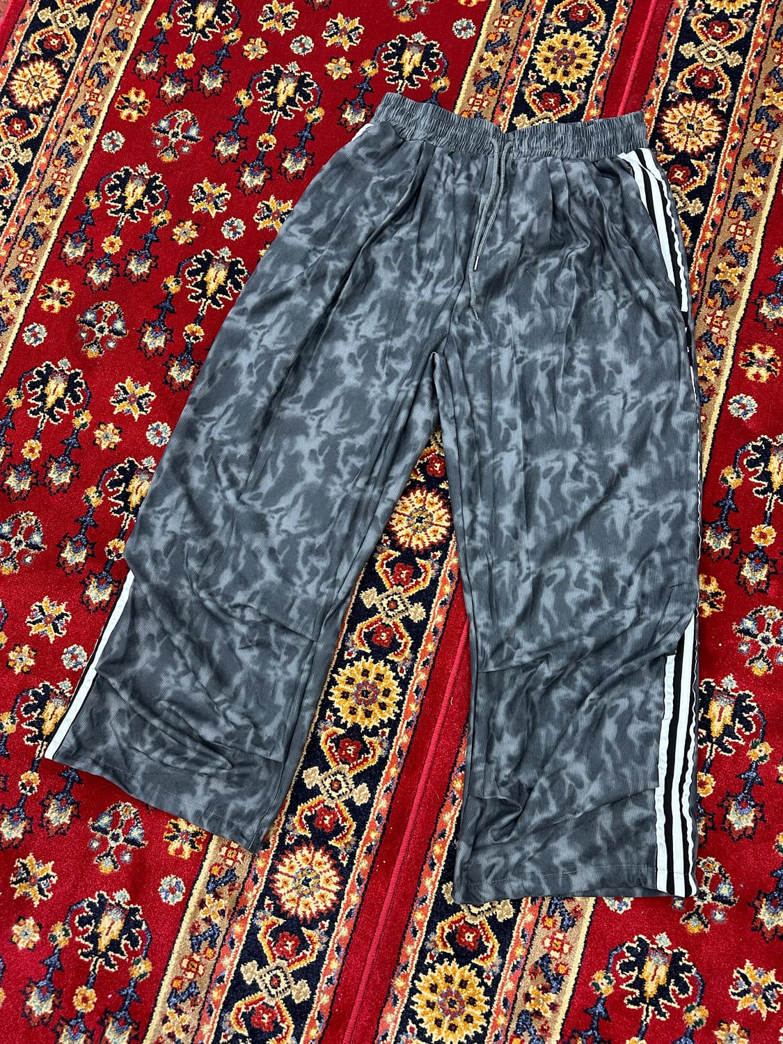 루즈핏 나염 삼선줄 커스텀 팬츠 상품이미지7