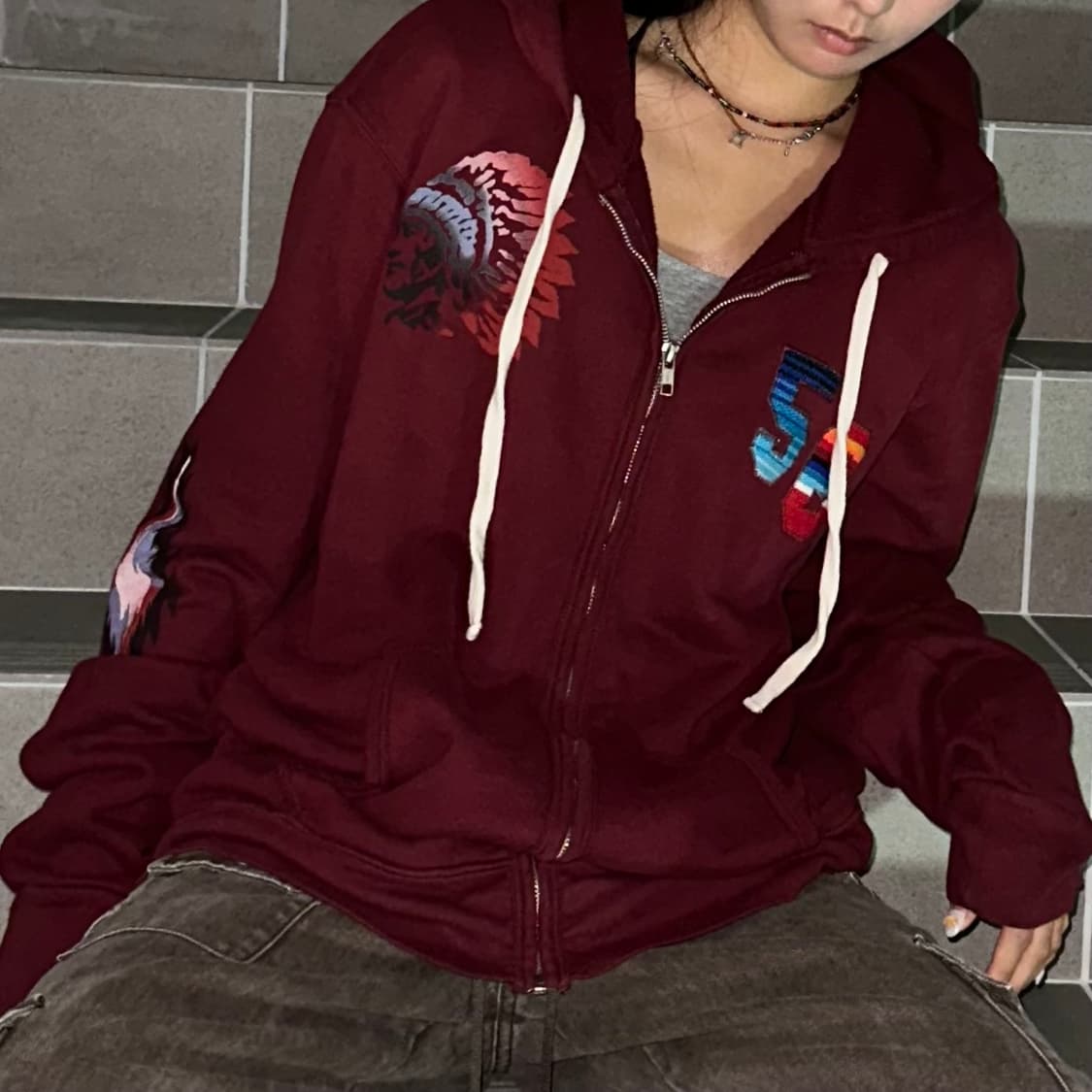 True Religion indian zip hoodie 상품이미지2