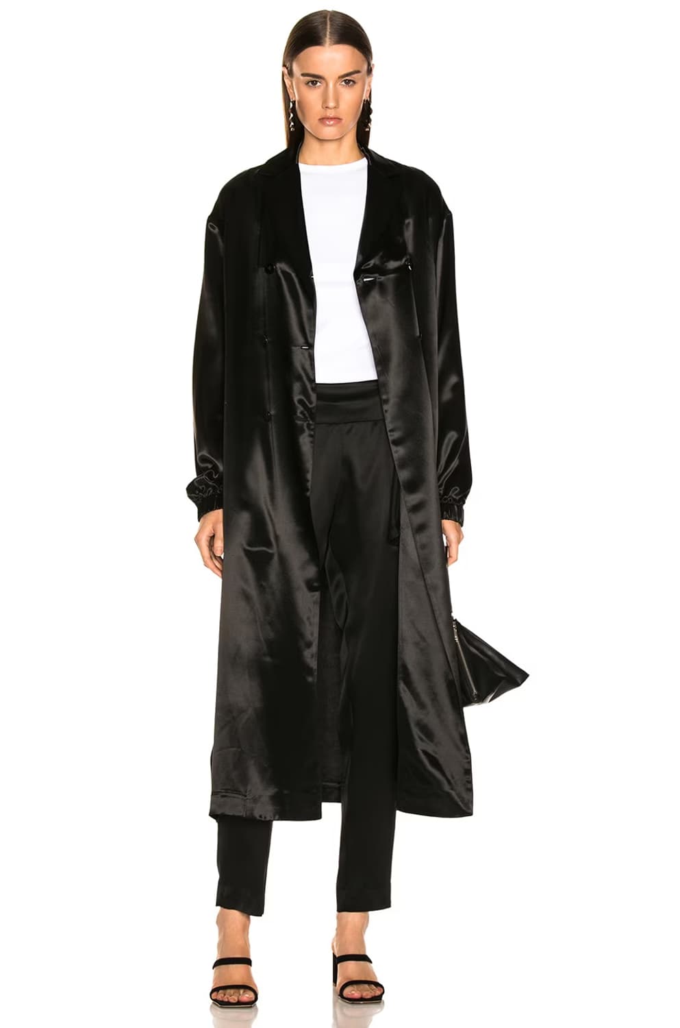 [32/100] Jil Sander 질샌더 로고 로브 코트 상품이미지5