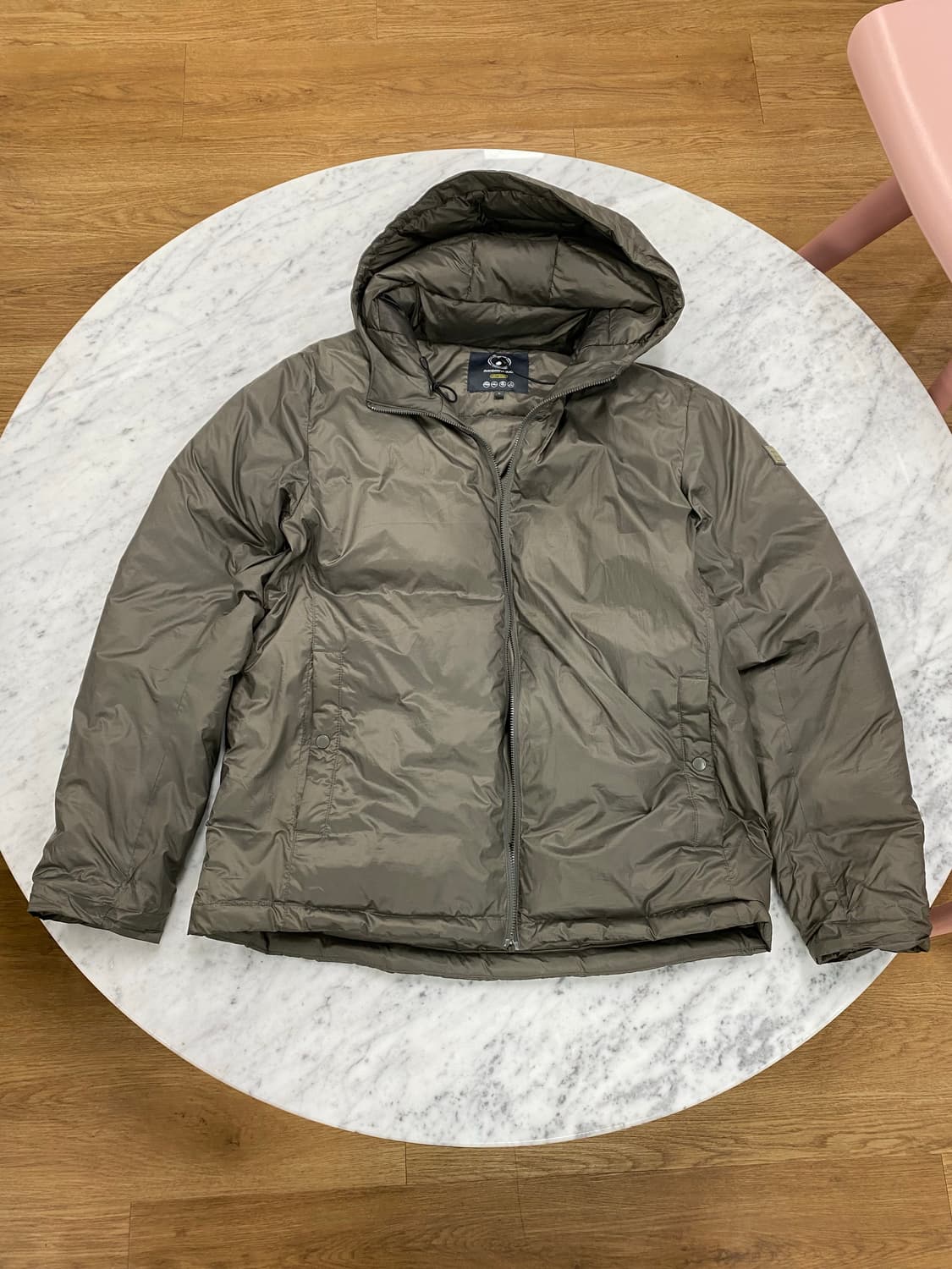 만다리나덕 라이트 다운 후드 패딩 점퍼 L 상품이미지1