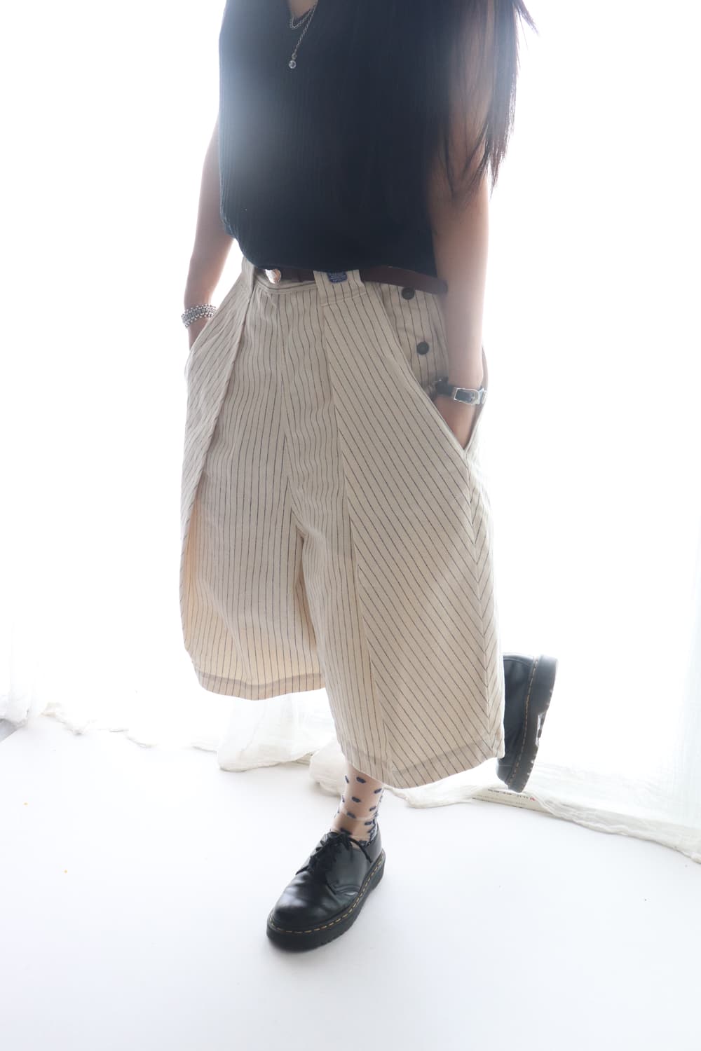 [Kapital] Stripe Tuck Culottes Pants 상품이미지5