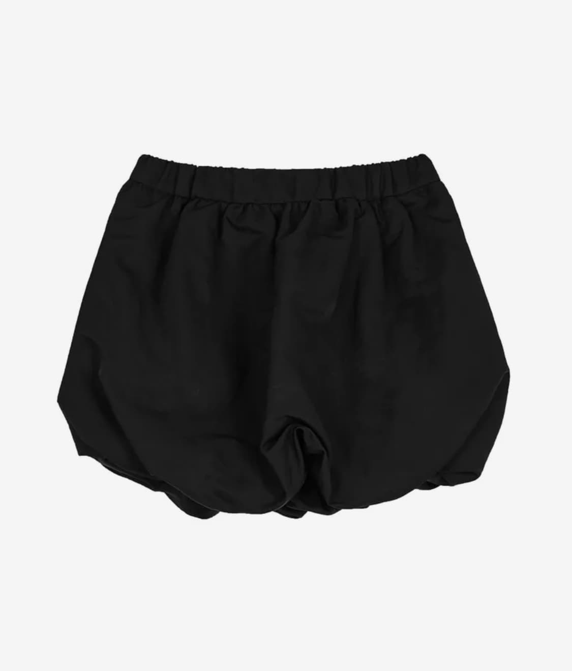 Nylon Shirred Balloon Skirt - Black 상품이미지3