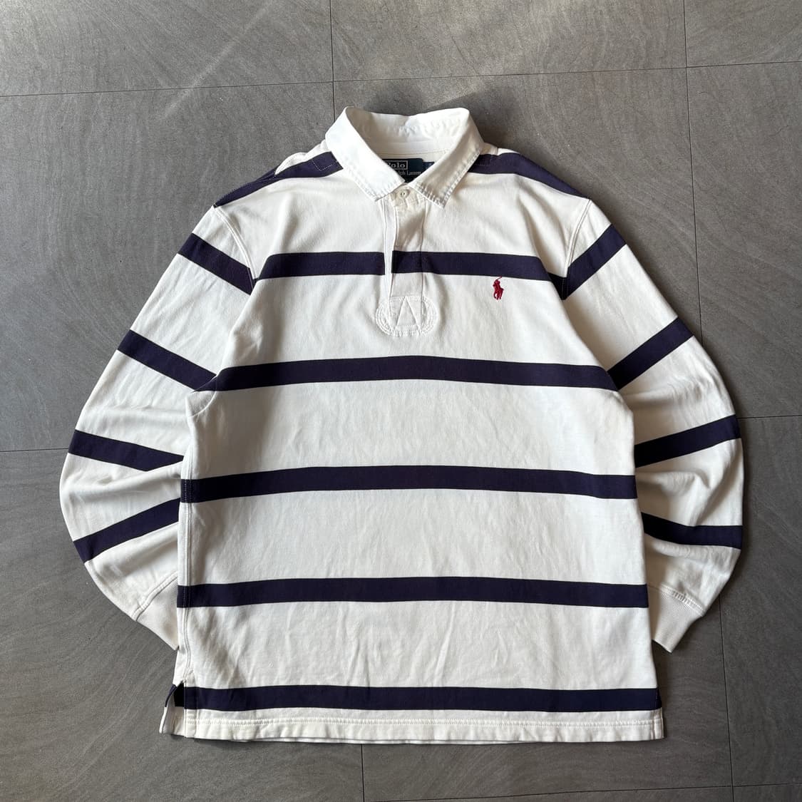 폴로 아이코닉 스트라이프 럭비 티셔츠 상품이미지1
