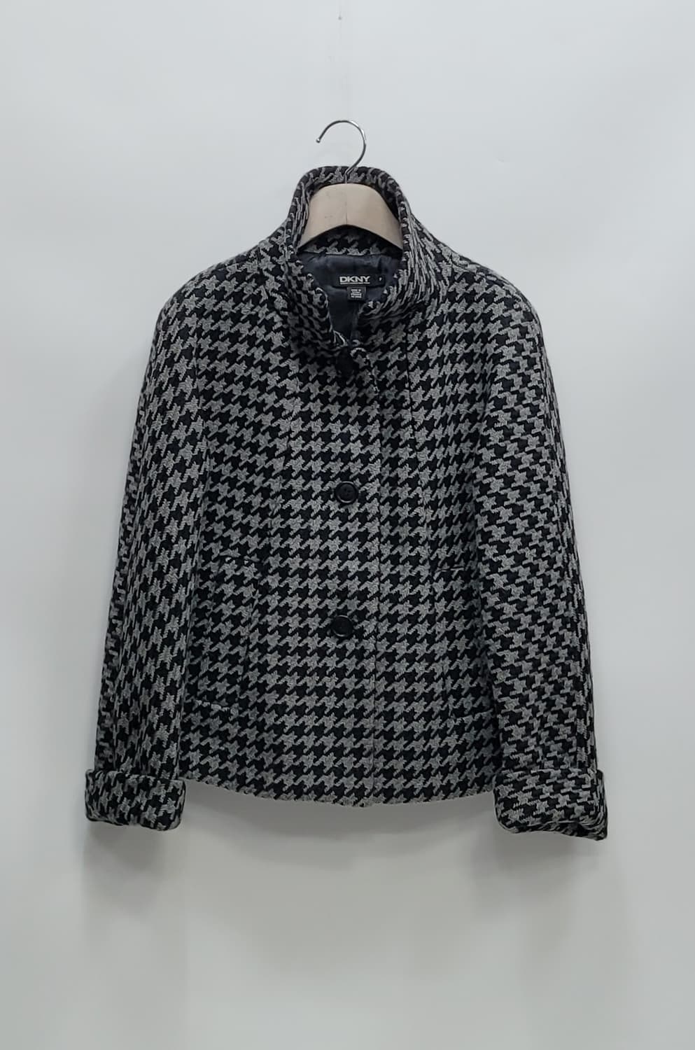 DKNY 하운드투스 패턴 모100% 숏 자켓 / 여 55 (85)
 상품이미지1