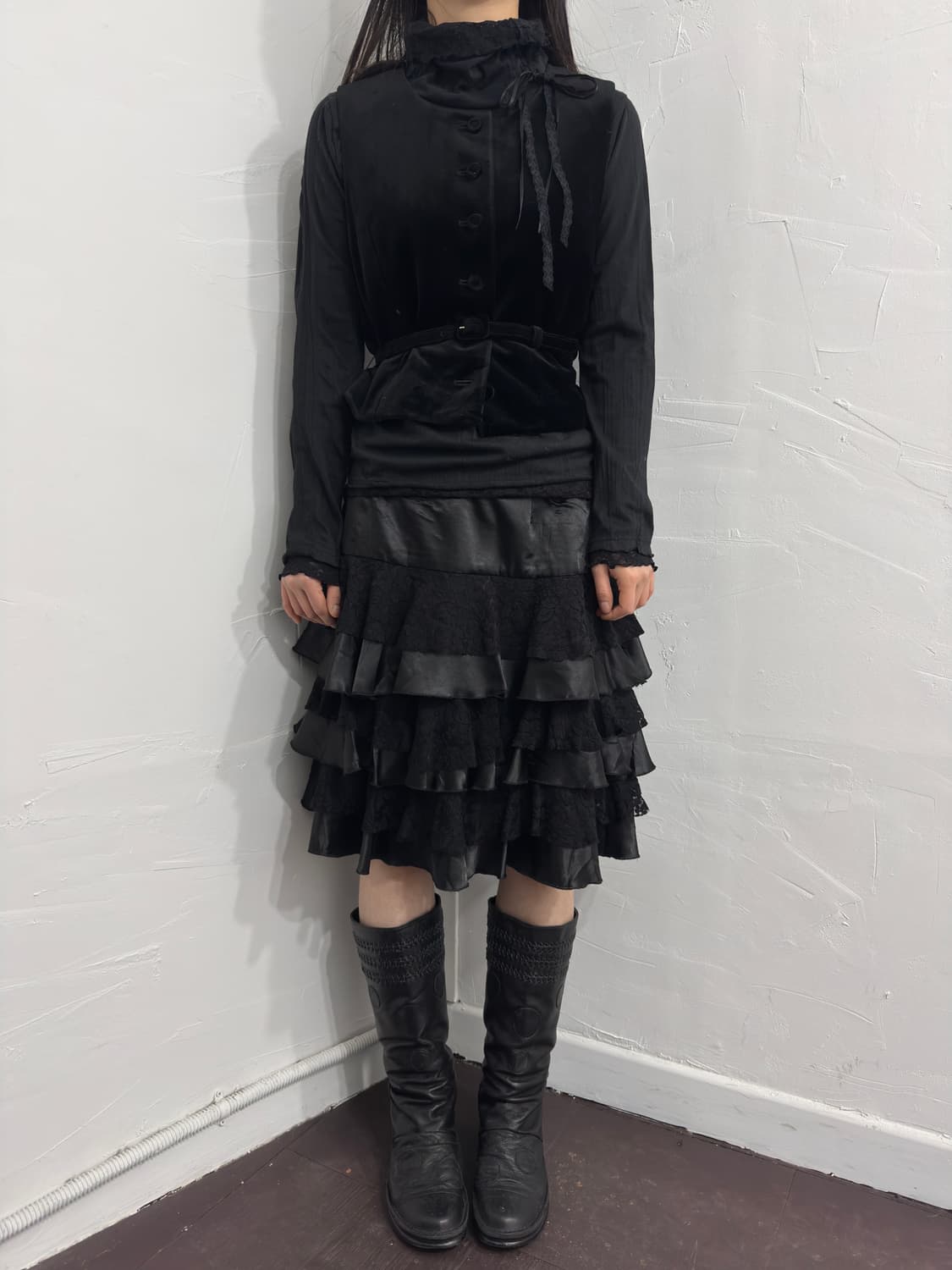 otto layered skirt 상품이미지2