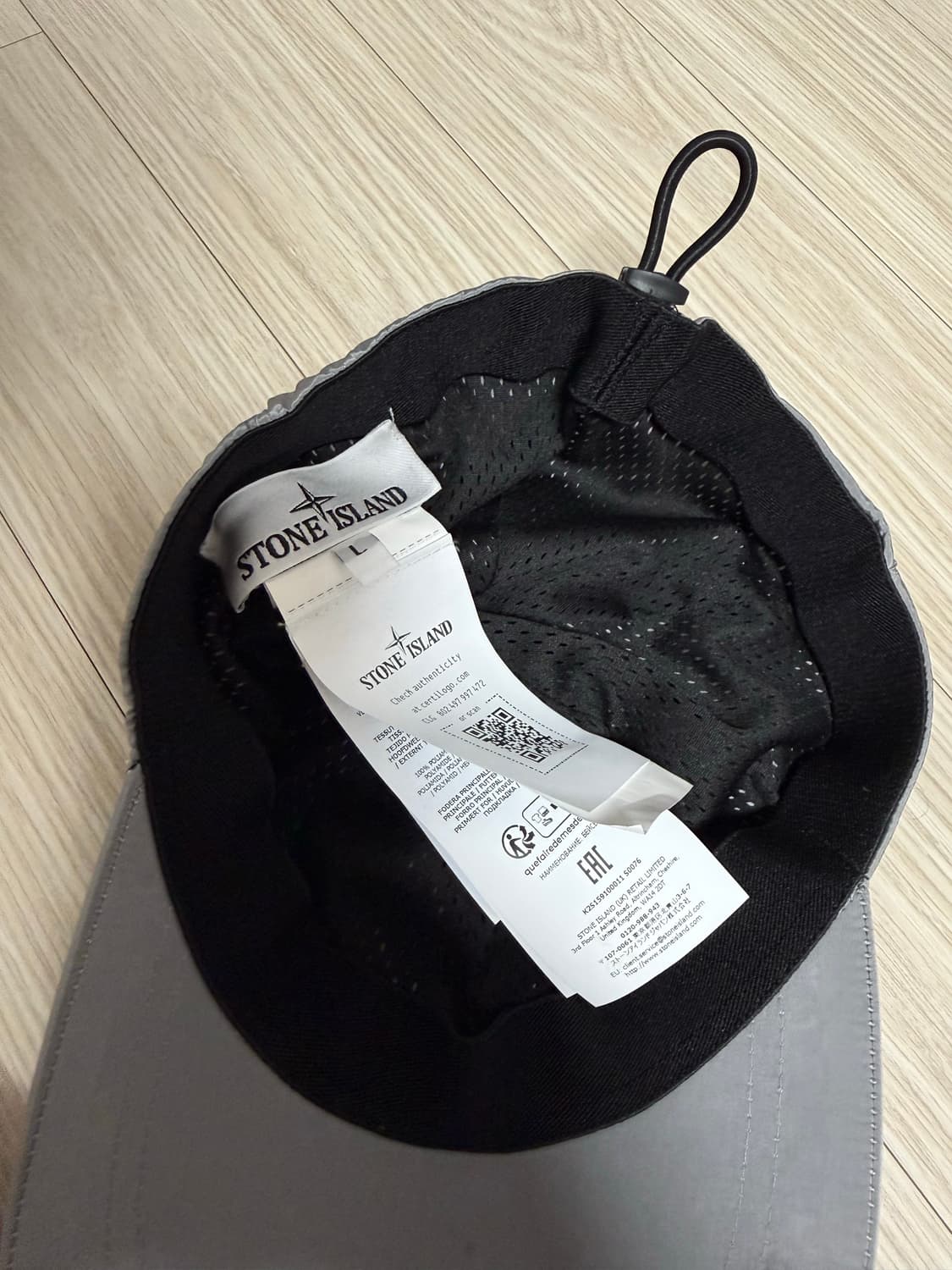 스톤 나일론 볼캡 실버 L 상품이미지2