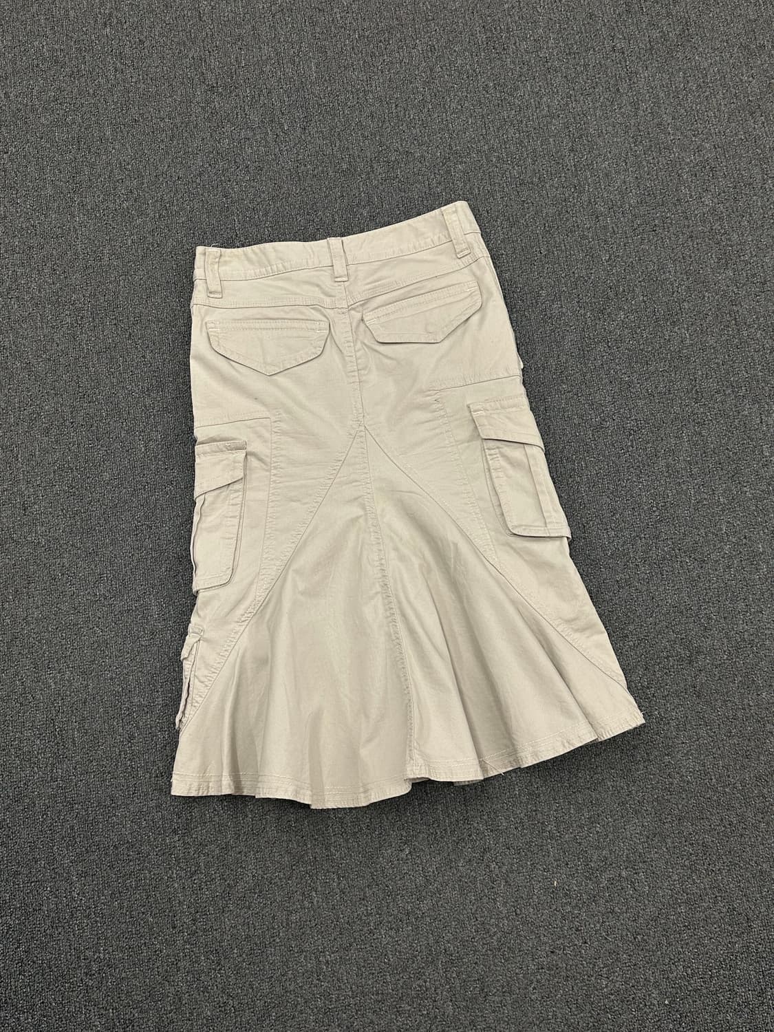 OS)Japanese vintage 베이지 카고 스커트 상품이미지5