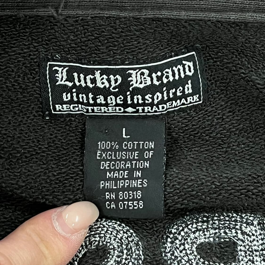 [정품/L] Lucky Brand 블랙 집업 자켓 b8 상품이미지5