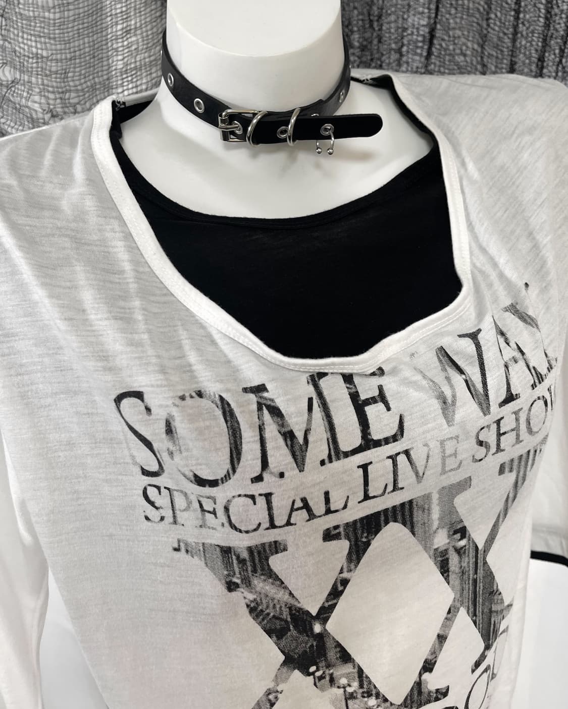 white lettering t-shirt 상품이미지2