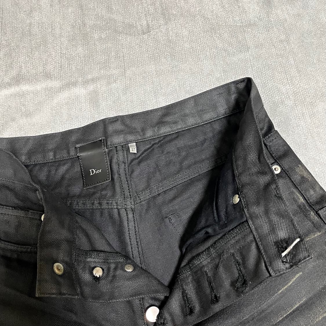 디올옴므 07ss 블랙펄 코팅진 27 상품이미지3