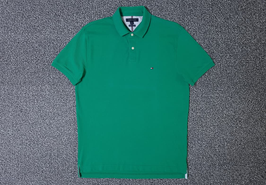 [무료배송][100]타미힐피거 남성용 피케 반팔티 카라티 상품이미지1