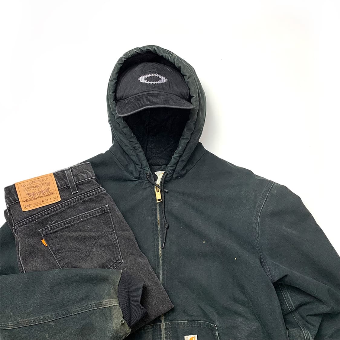 빈티지 USA 칼하트 덕액티브 자켓 블랙 상품이미지10