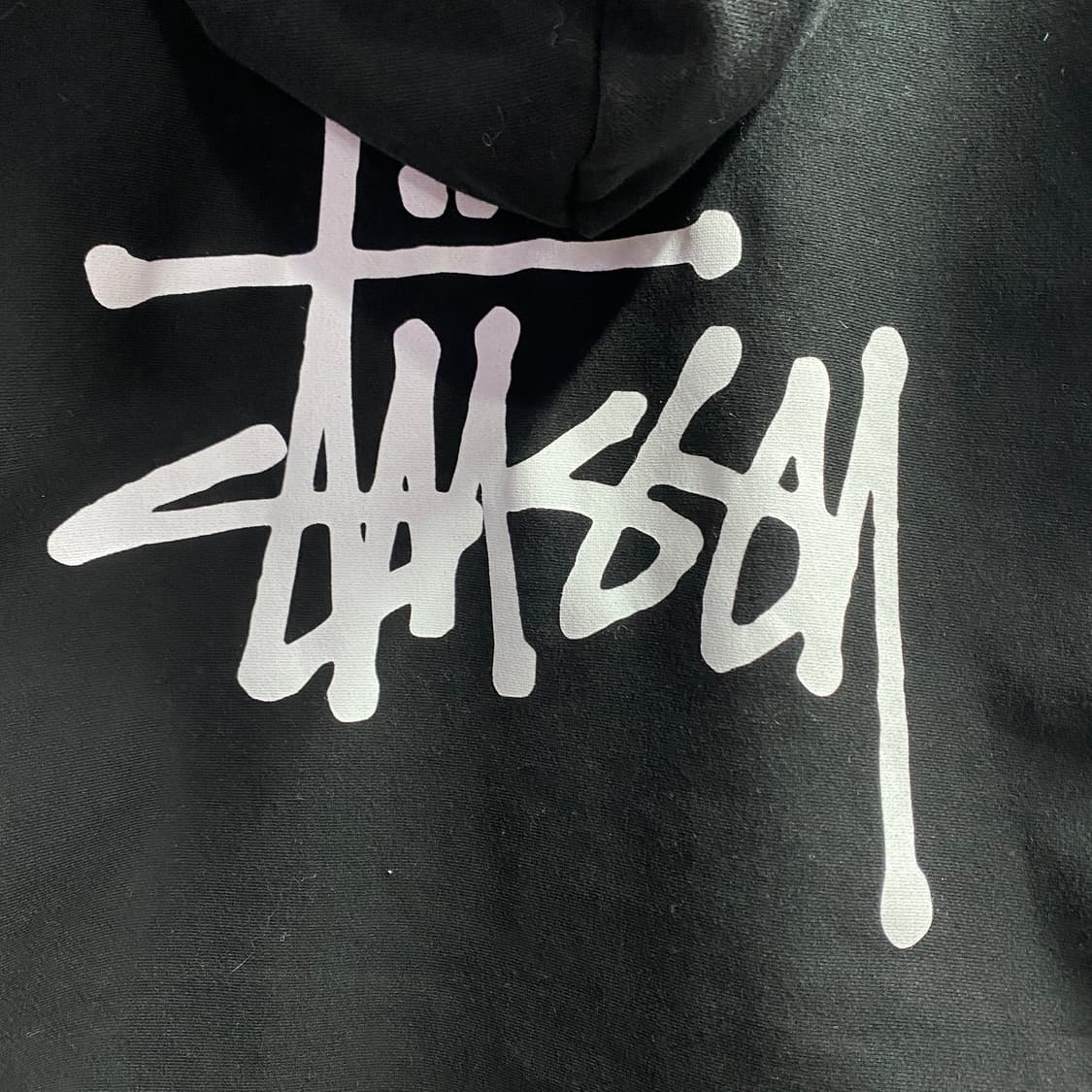 스투시 빅로고 블랙 후드 집업 B3843 상품이미지5