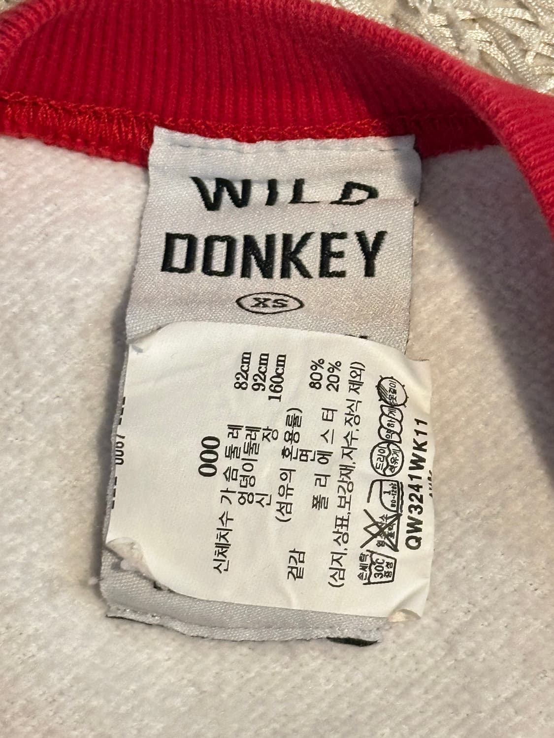 매장판) 와일드동키 All American 맨투맨 화이트 상품이미지7