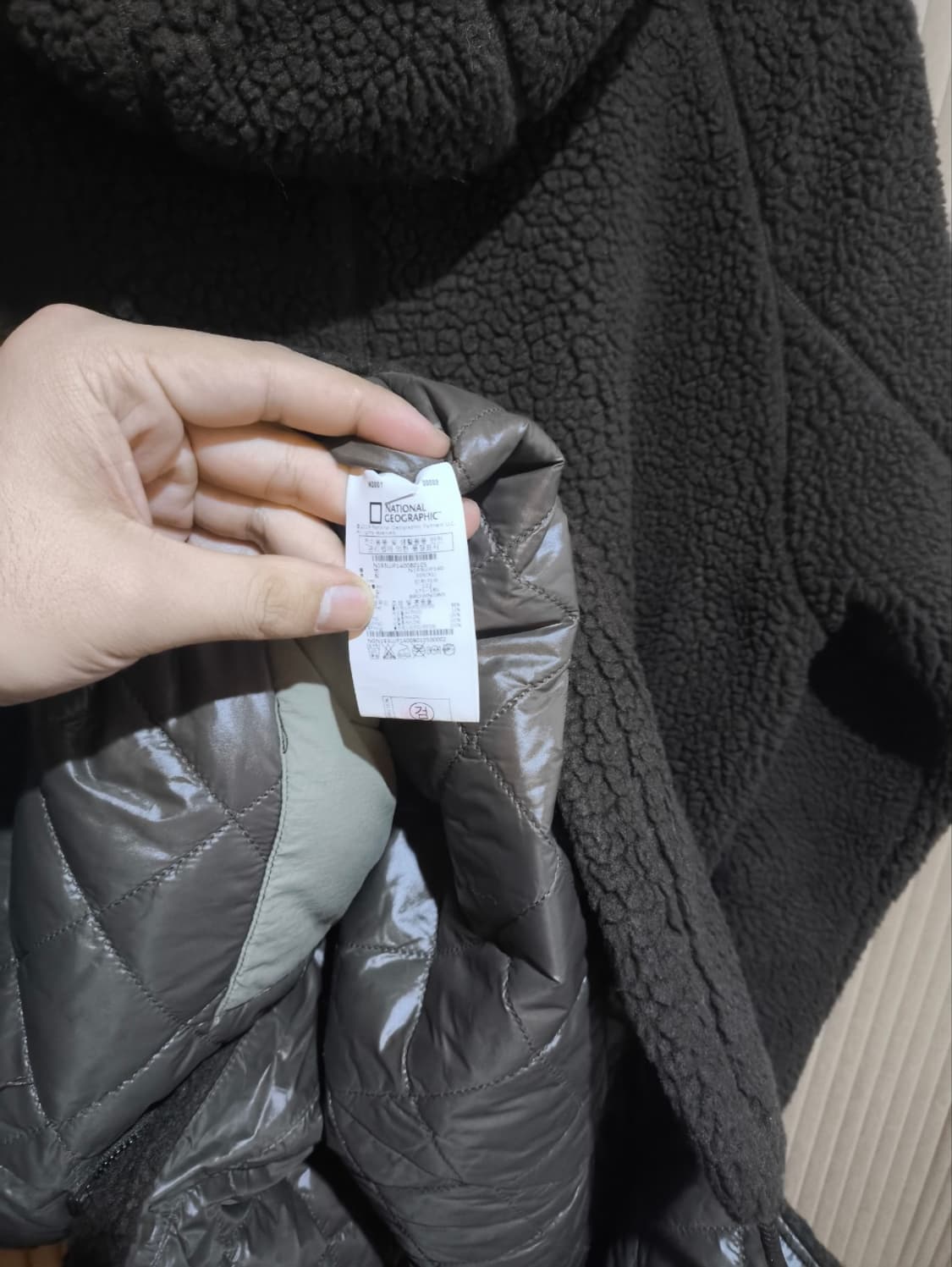 XL 내셔널지오그래픽 뽀글이 야상 플리스점퍼 상품이미지7