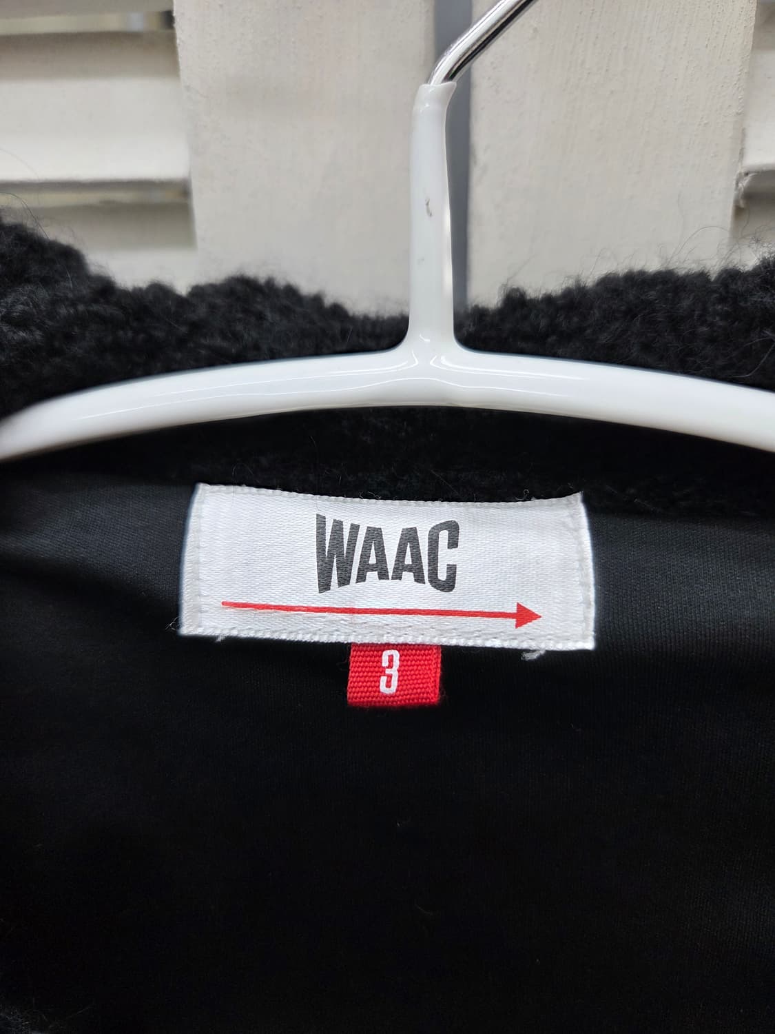 왁 WAAC 부클 니트 후드 집업 상품이미지4