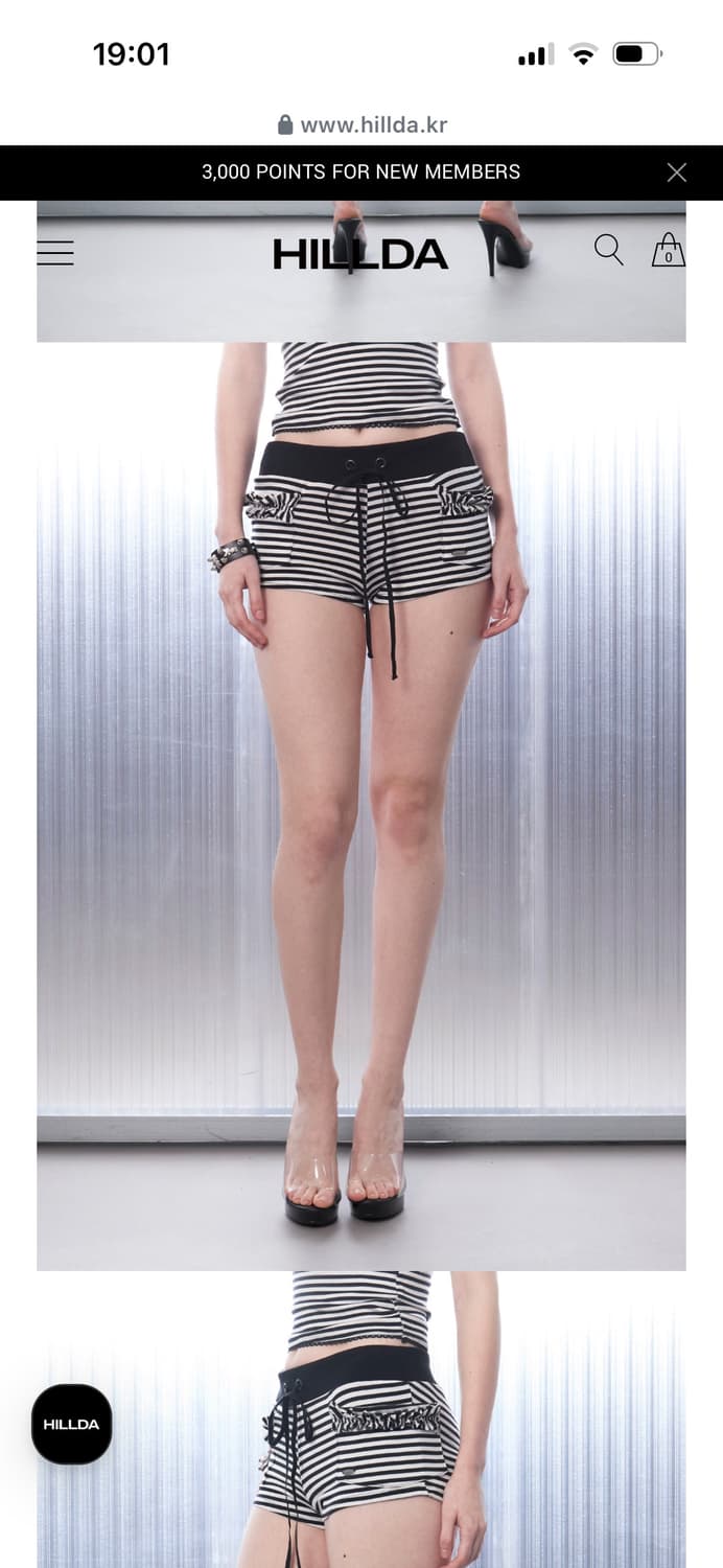 힐다 프릭 스트라이프 쇼츠 상품이미지1