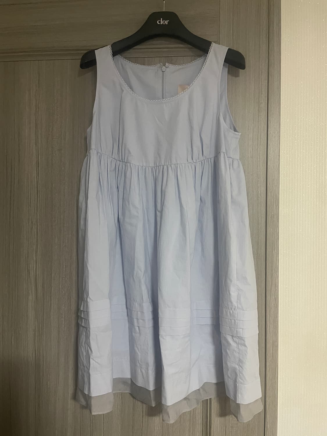 클로르 코튼 미니 드레스 Clor cotton mini dress 상품이미지4
