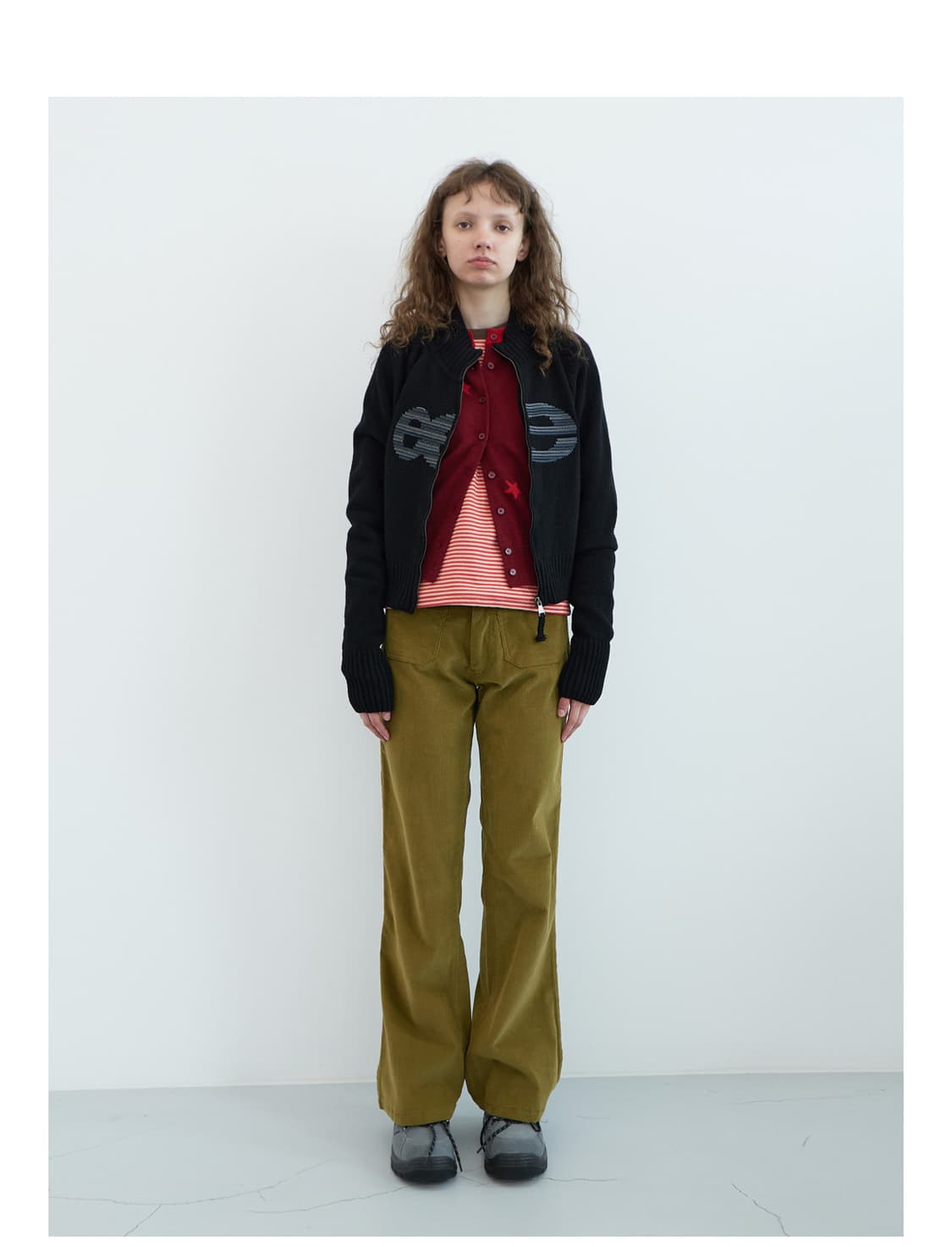 포켓 코듀로이 부츠컷 팬츠 (Olive) 상품이미지1