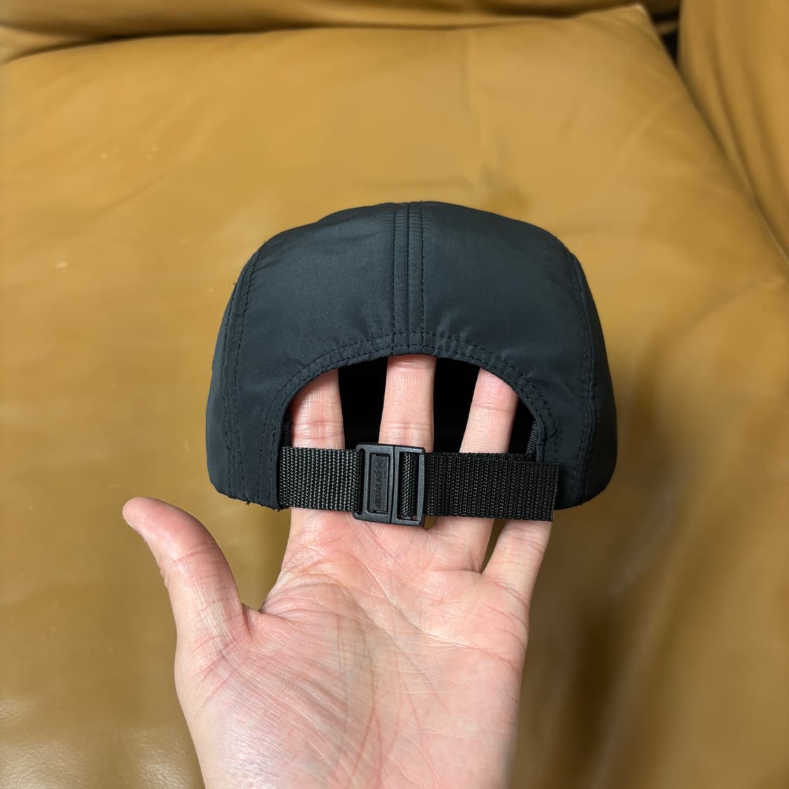 슈프림 캠프캡 모자 박스로고 22fw 리플렉티브 자카드 로고 블랙 상품이미지8