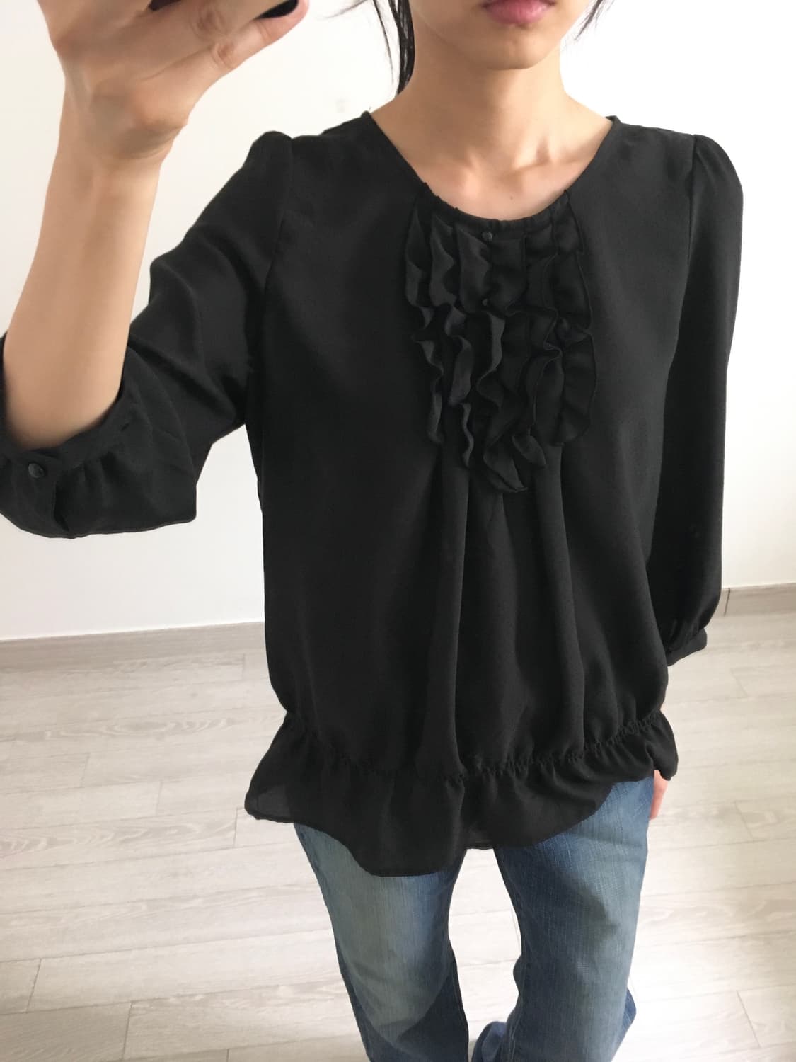 mini ruffle blouse 상품이미지5