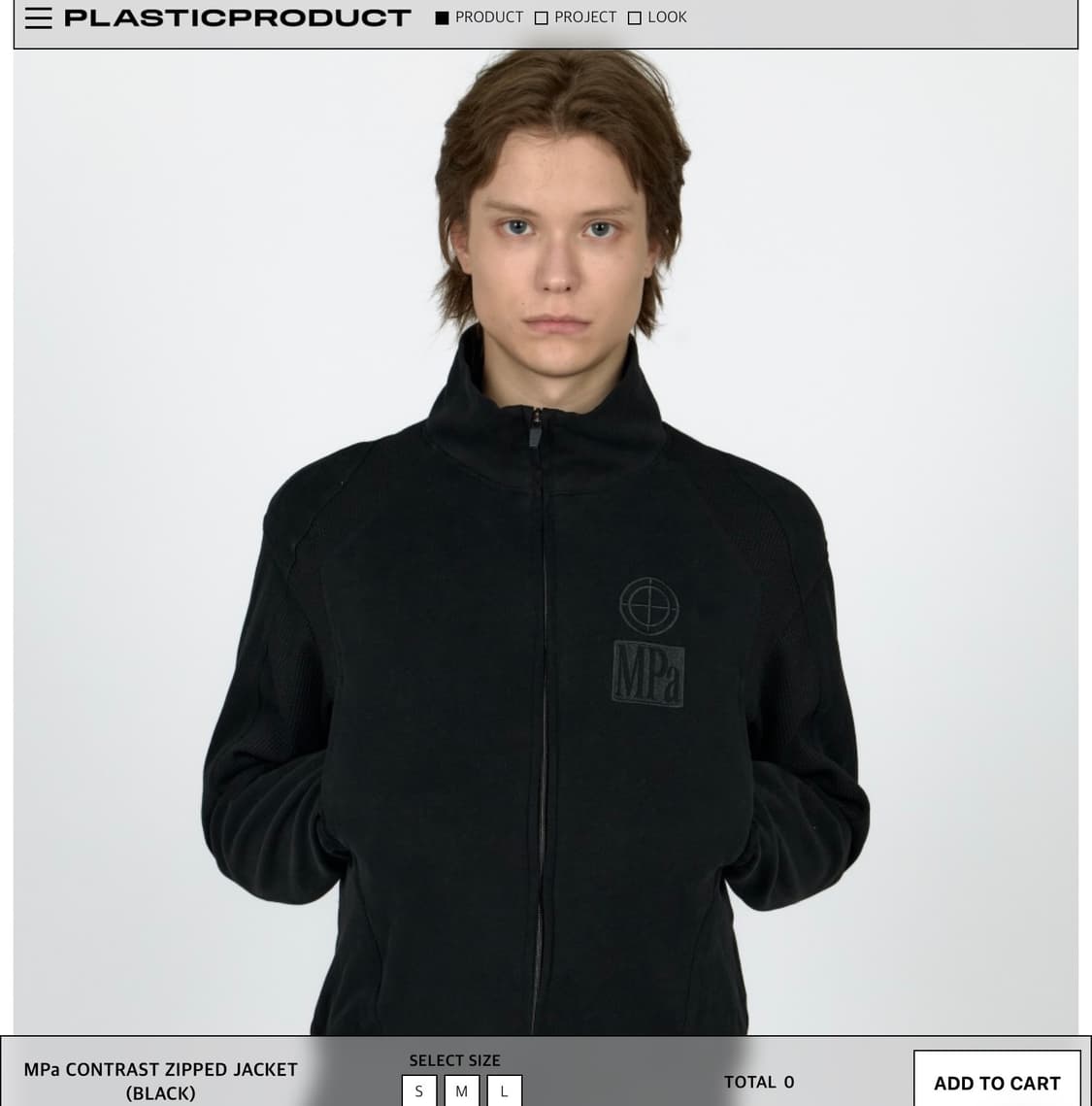 MPa CONTRAST ZIPPED JACKET (BLACK) 상품이미지1