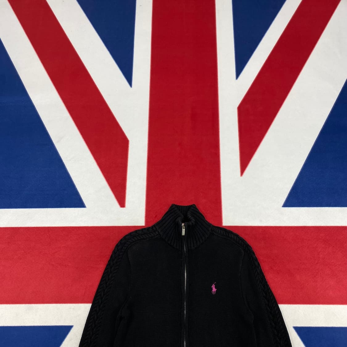 폴로 니트 집업 여성 S 상품이미지2