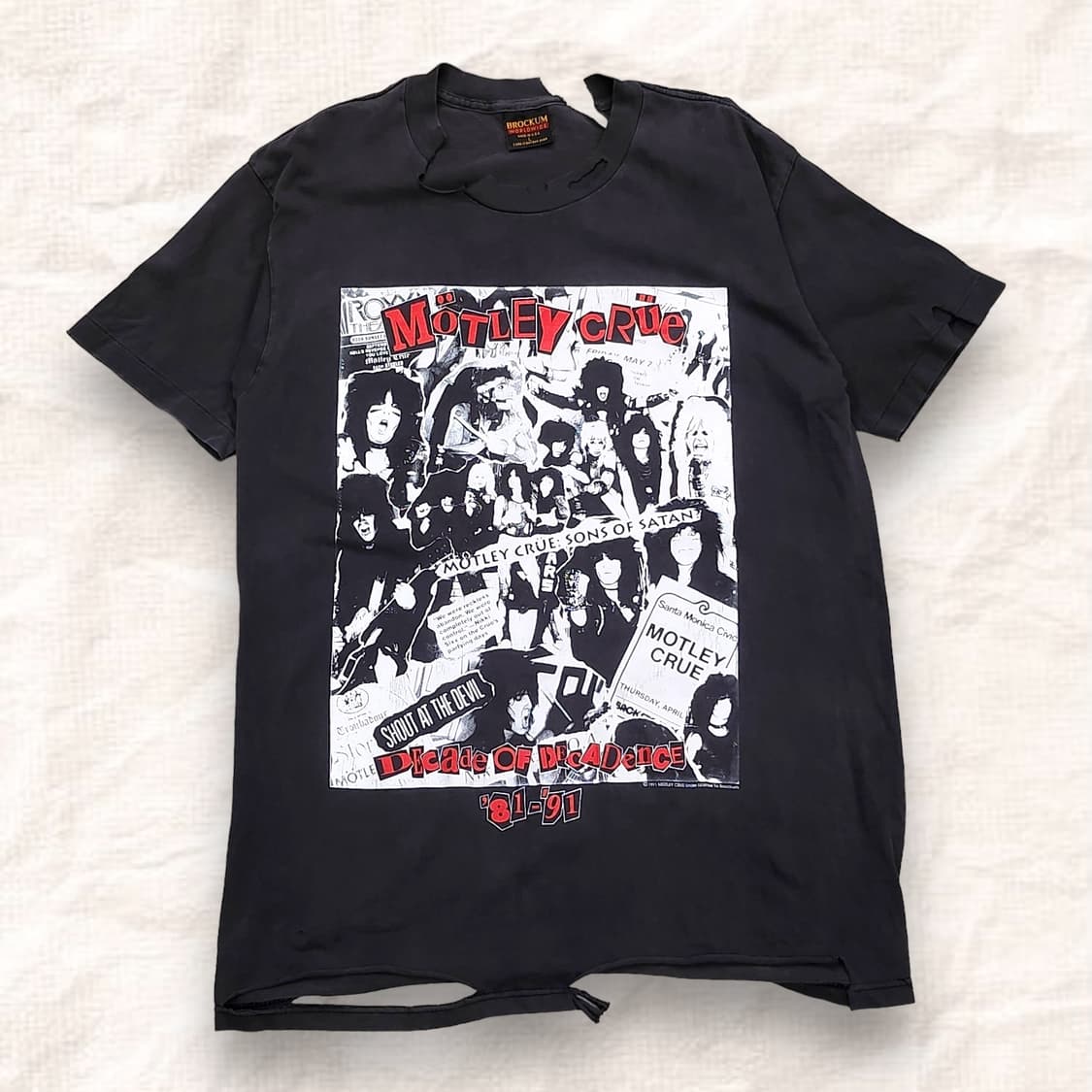 머틀리크루 91s Brockum 빈티지 디스트레드 반팔 상품이미지1