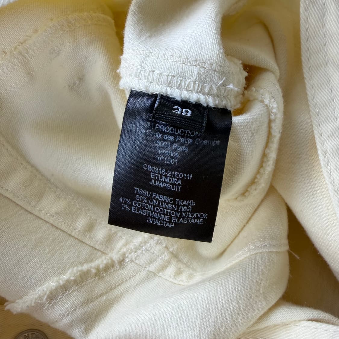 이자벨마랑 벨티드 린넨 블렌드 점프수트 상품이미지8