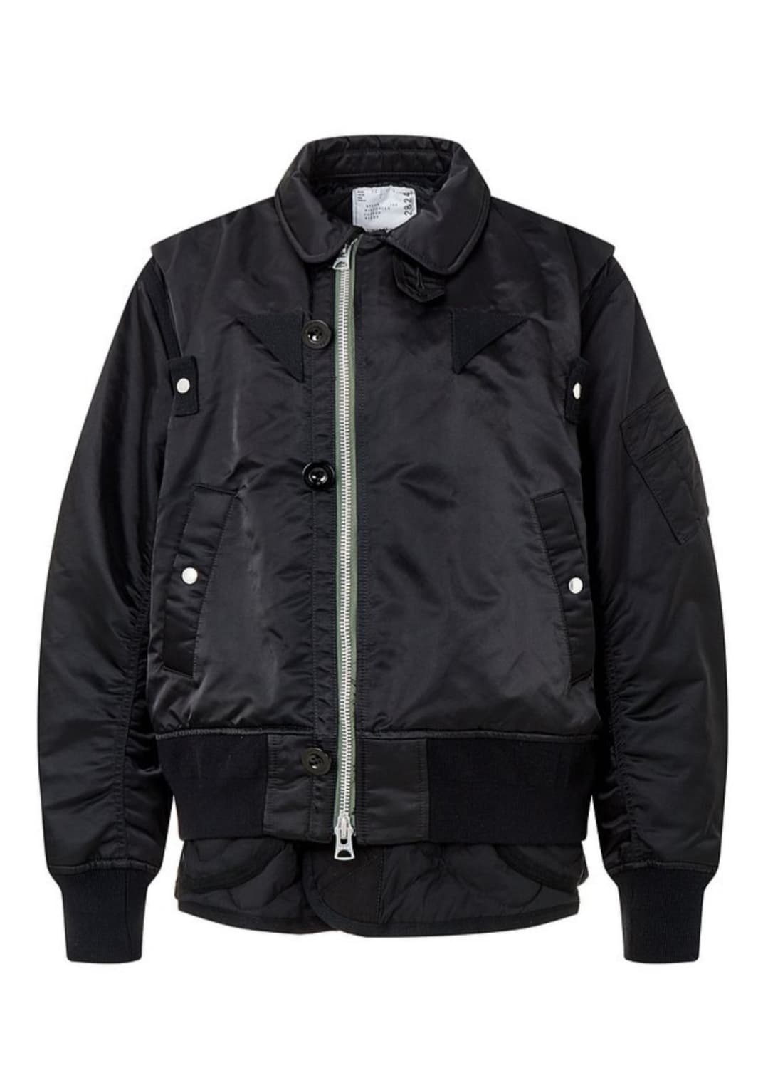 사카이 나일론 트윌 믹스 블루종 봄버 자켓 상품이미지2