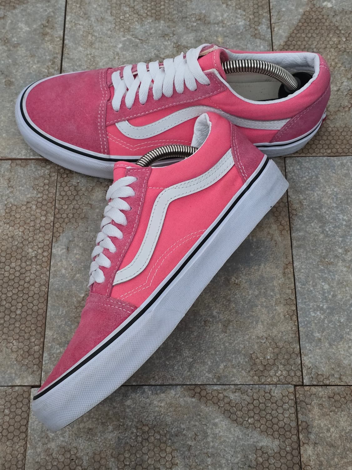 (250)반스 올드스쿨 핑크 화이트 상품이미지6