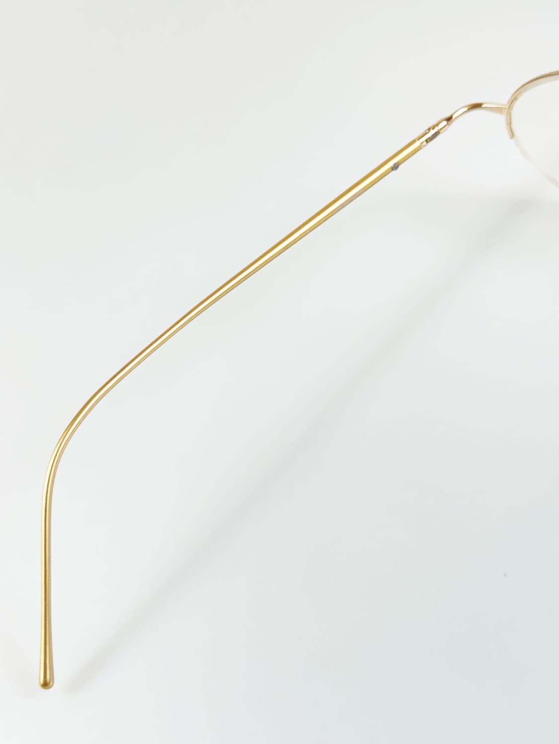 90s KRONOS 골드 오벌 반무테 빈티지 안경 상품이미지7