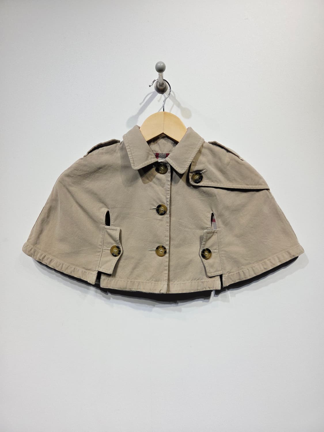 BURBERRY 버버리 키즈 트렌치 케이프 망토 코트 상품이미지1