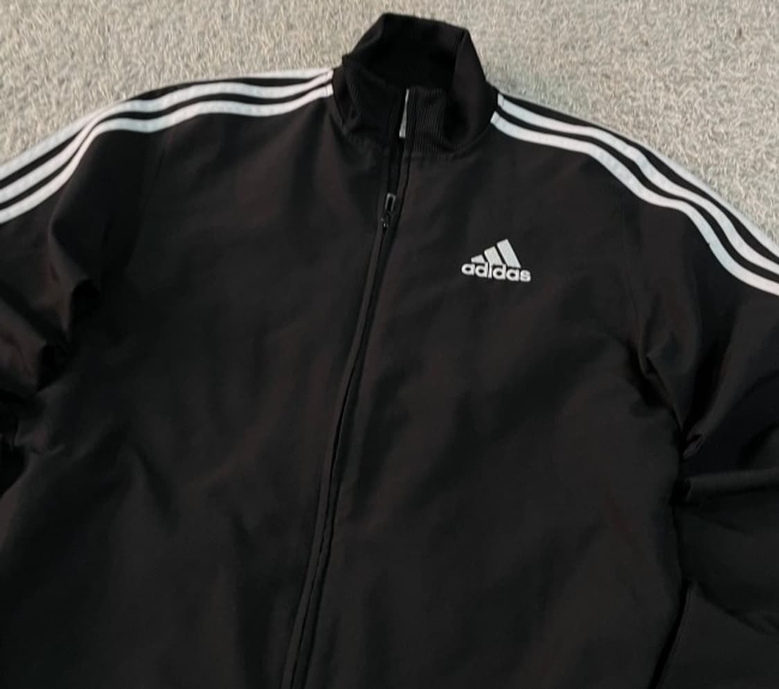아디다스 블랙 검정 트랙탑 져지집업 90/S 상품이미지2