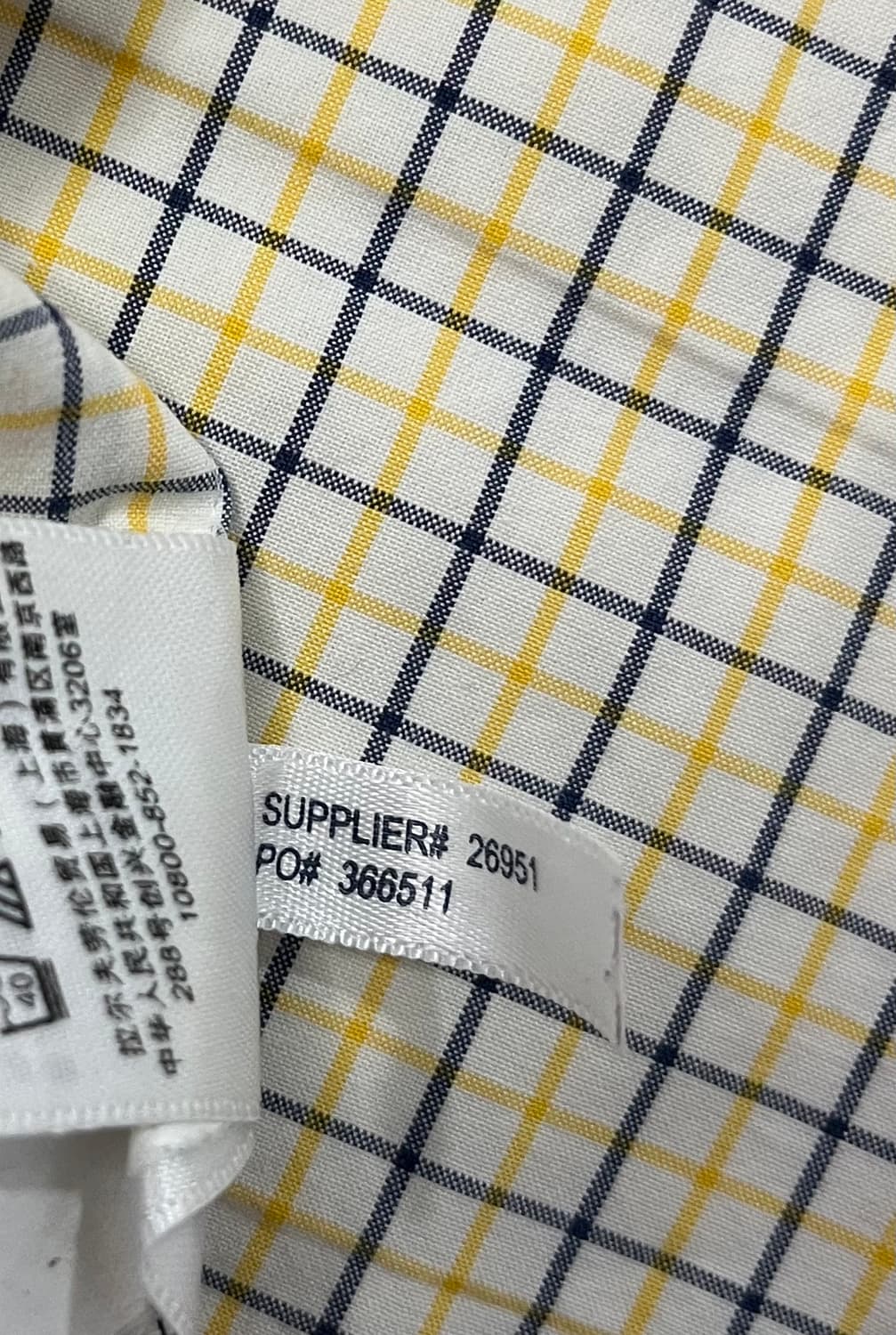 랄프로렌 옐로우 체크 남방 슬림핏 상품이미지7