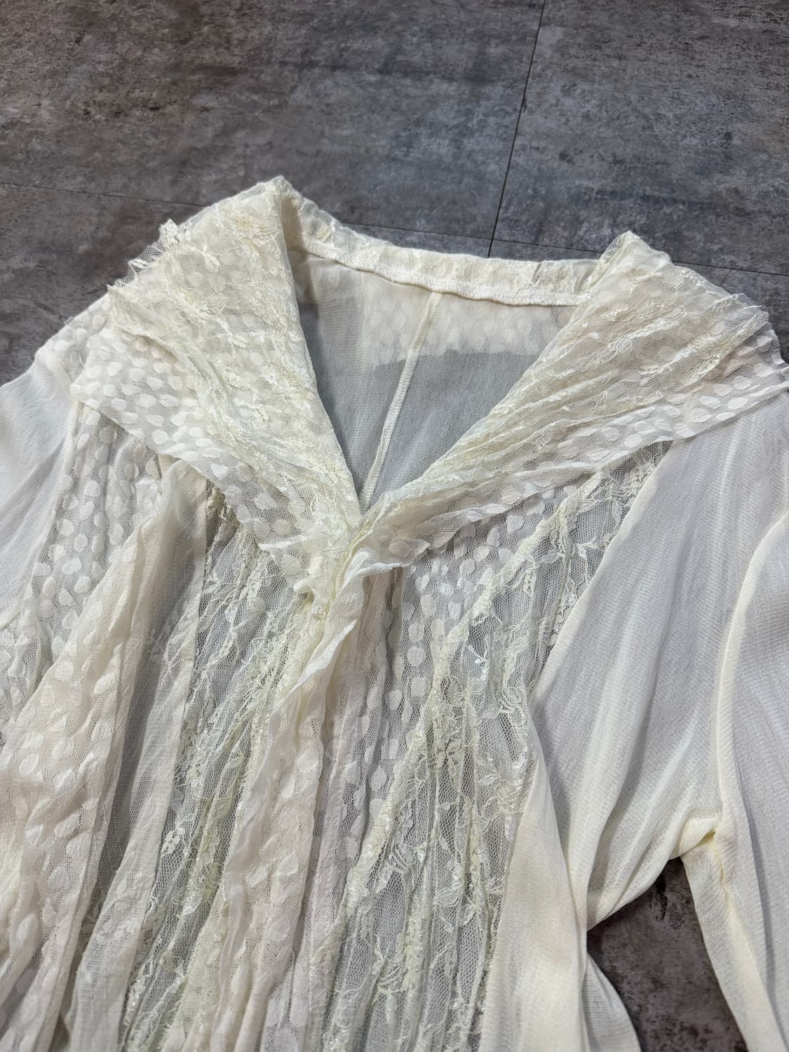 패턴 레이스 디테일 가디건 상품이미지8