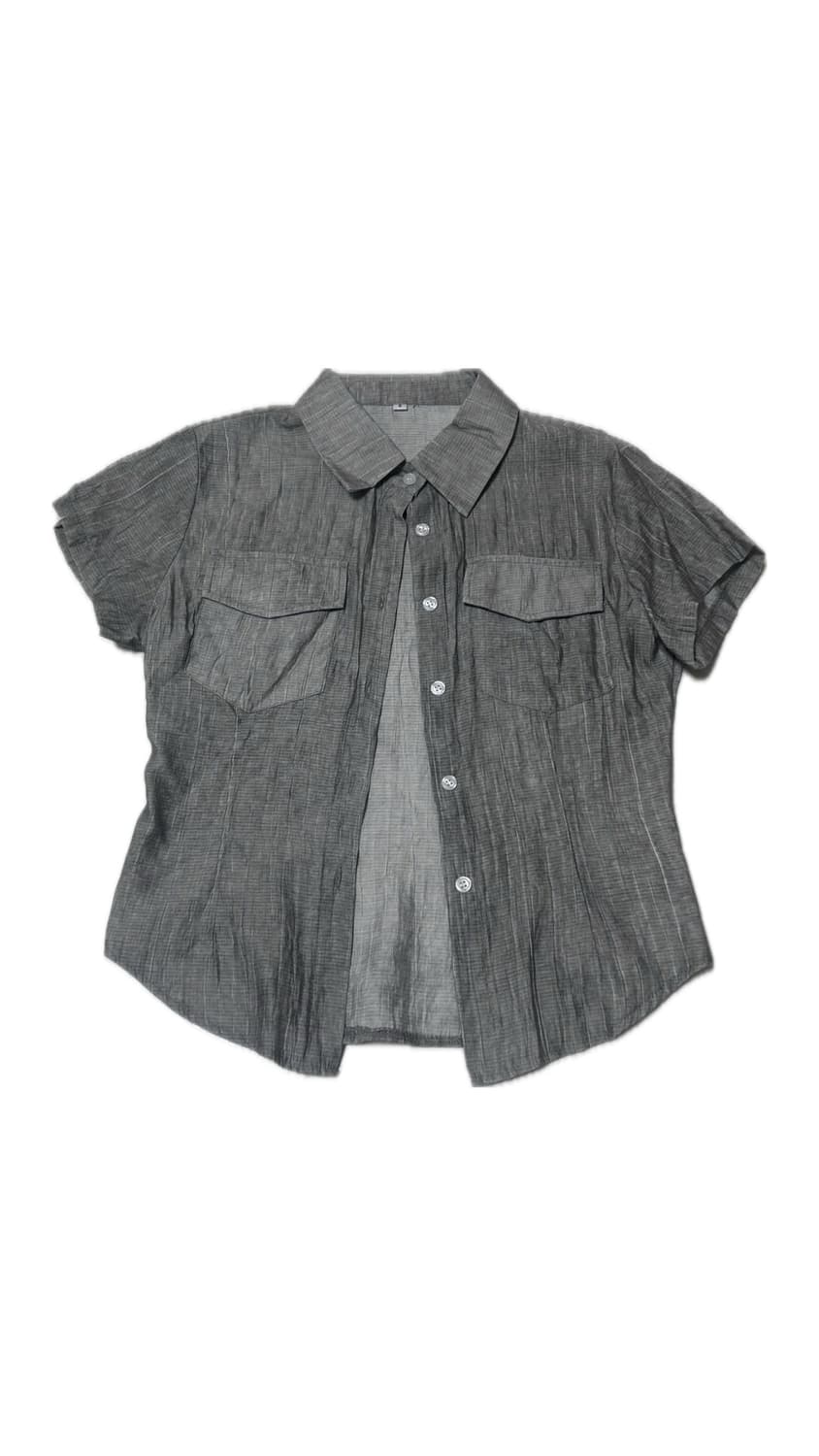 그레이 셔츠 S 상품이미지1