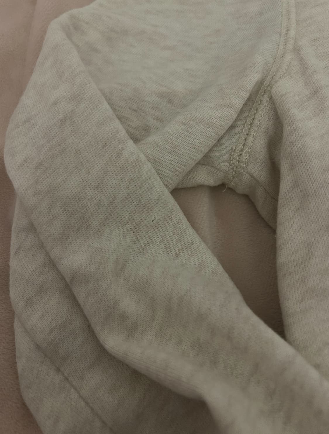 아베크롬비 양털 슬림핏 후드집업 오트밀 상품이미지3